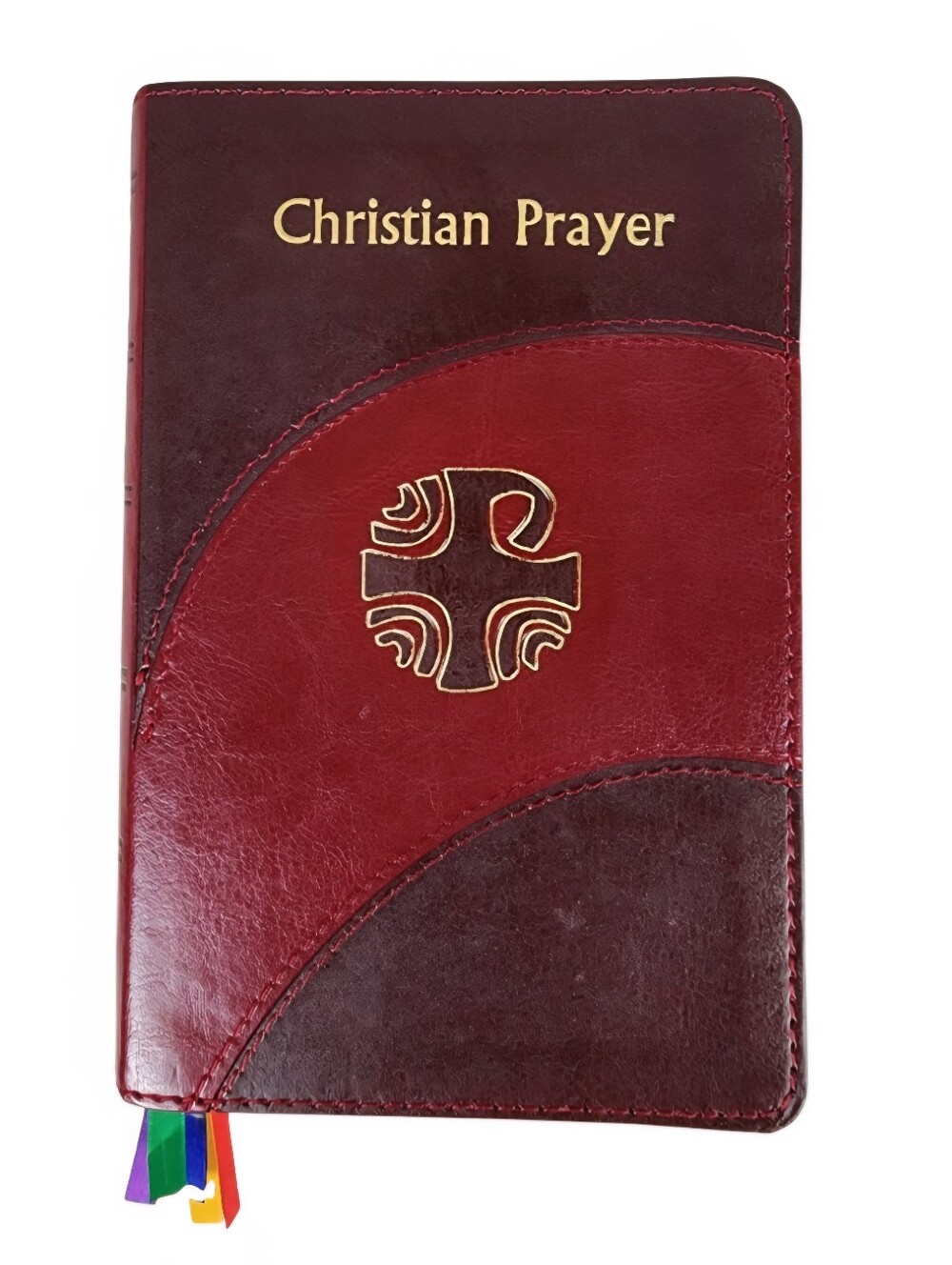 Christian Prayer Vintage 1976 Vegan Leather Softcover Burgundy Catholic Church